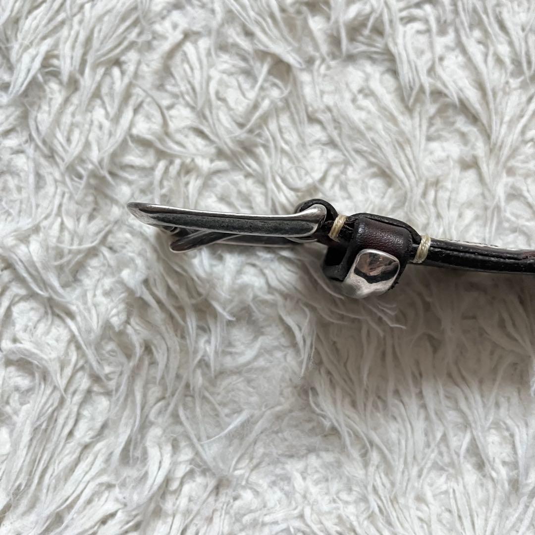 良品　Vintage Works DH5675レザーベルト 33/84 ブラウン