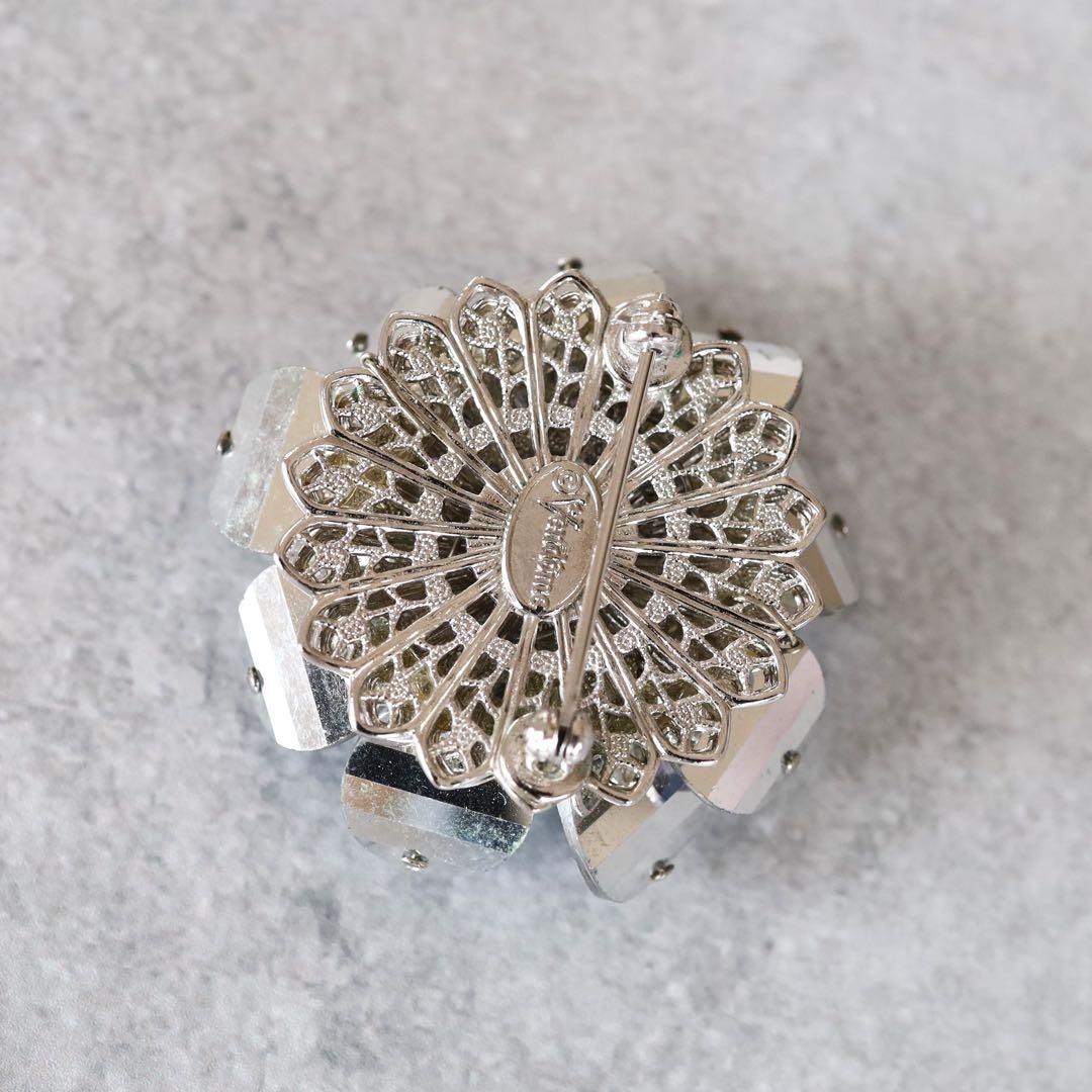 レア！✧刻印有✧ VENDOME ヴァンドーム ビンテージ ブローチ ガラス