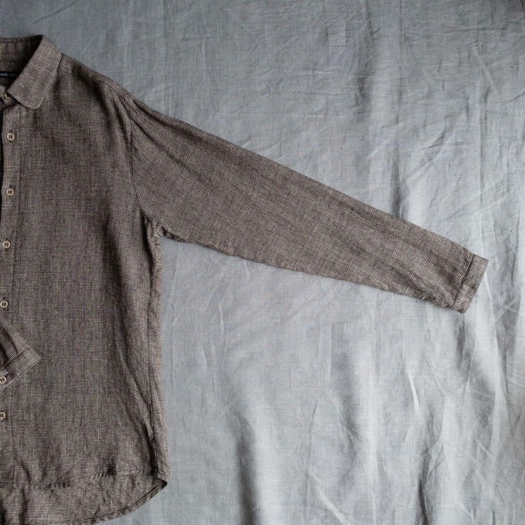 トップス FRANK LEDER Wool Linen Dress Shirts