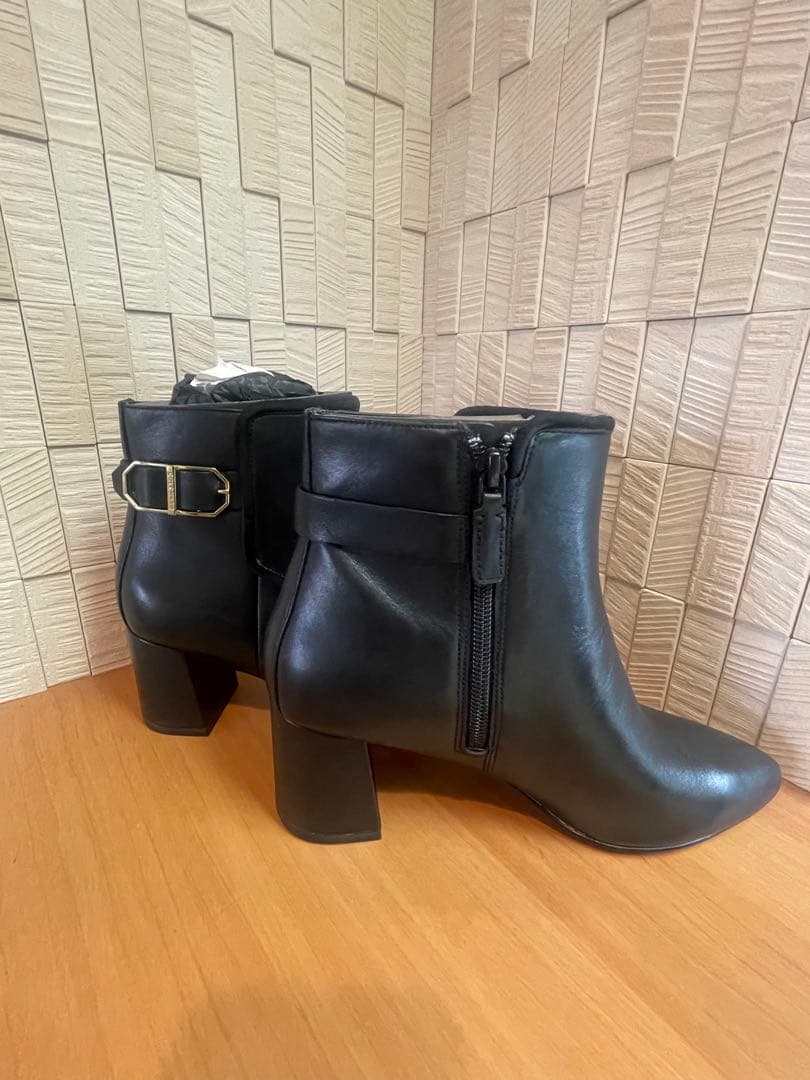 COLE HAAN ブラック サイドゴアブーツ 7