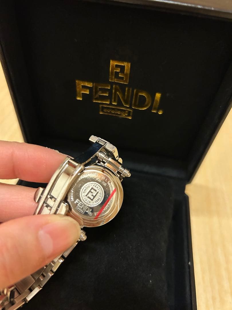 FENDI レディース FF柄ベルト ホワイト オロロジ