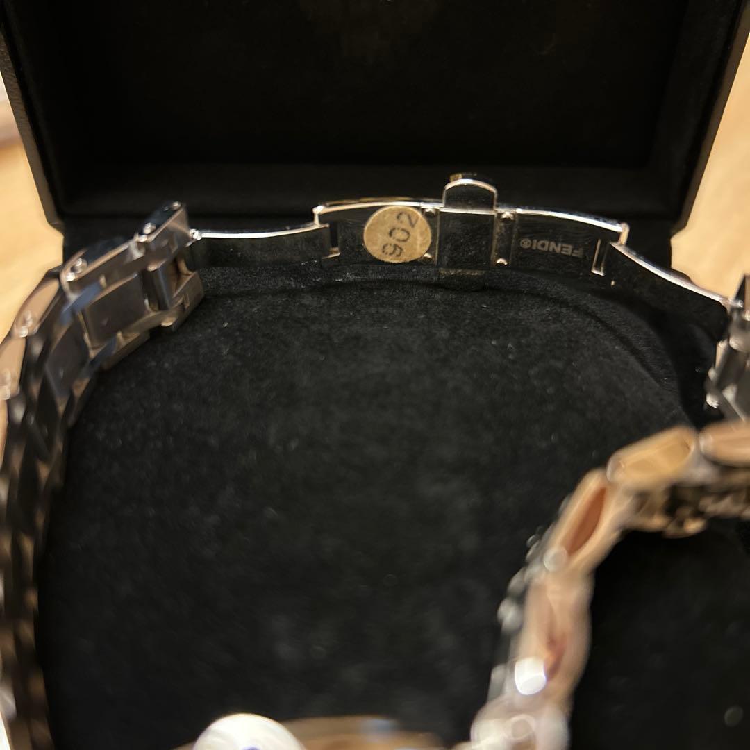 FENDI レディース FF柄ベルト ホワイト オロロジ