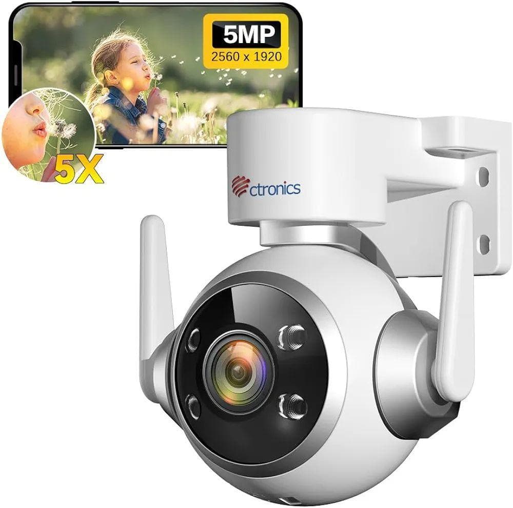 ❣️ 防犯 カメラ 屋外 5倍 光学 5G 5MP 自動追尾 AI 人体検知