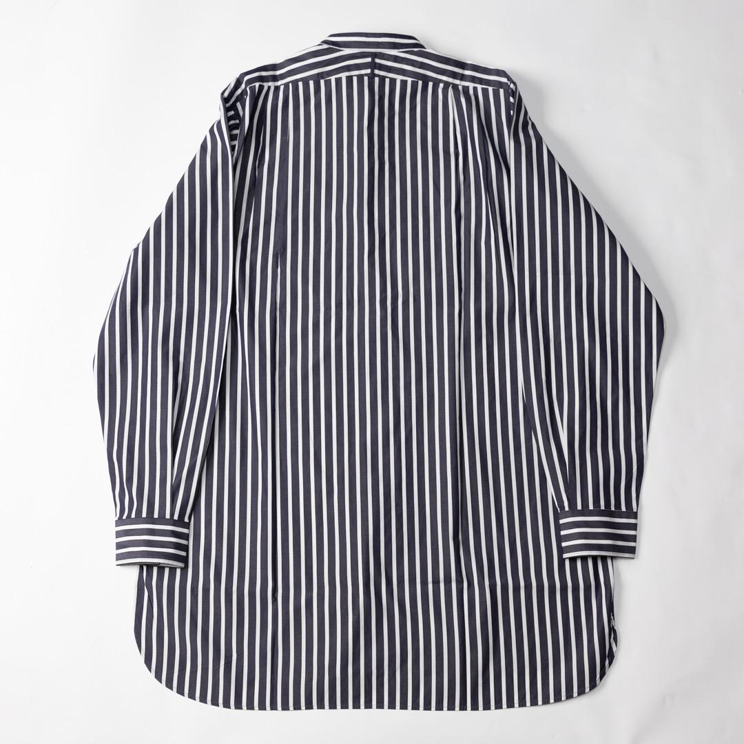 トップス HEUGN Stripe Rod Band Collar Shirt size2