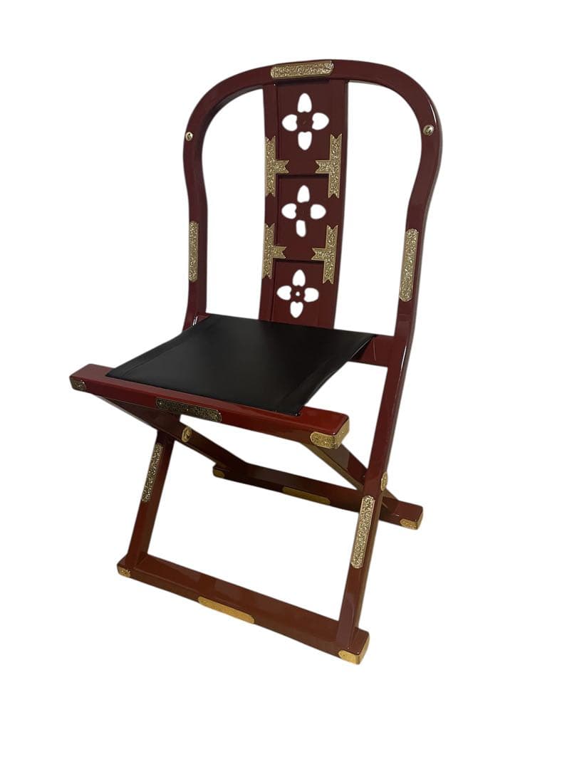 【仏具】新型略式曲録　朱塗り