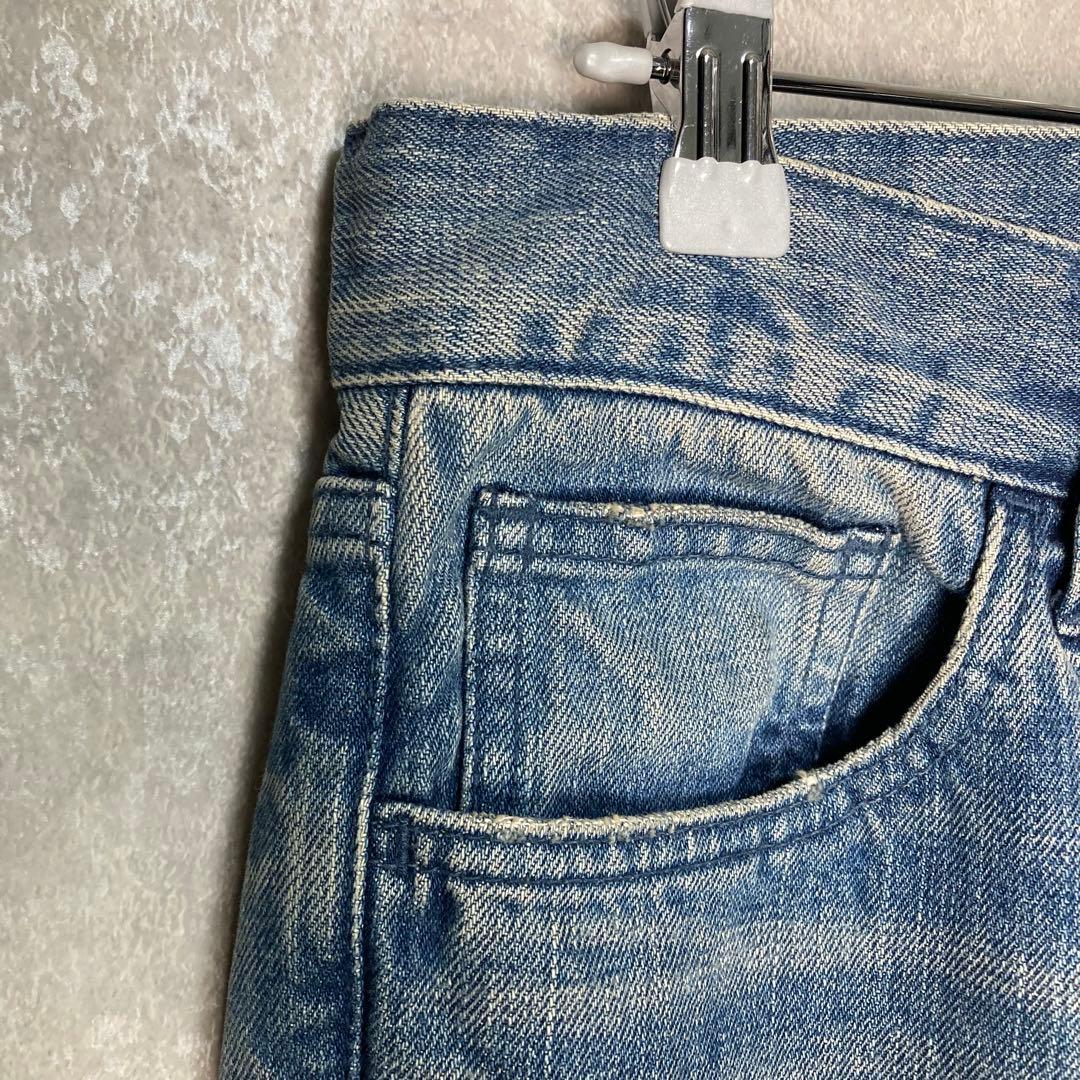 美品 MADISONBLUE クロップド デニムパンツ カットオフ M