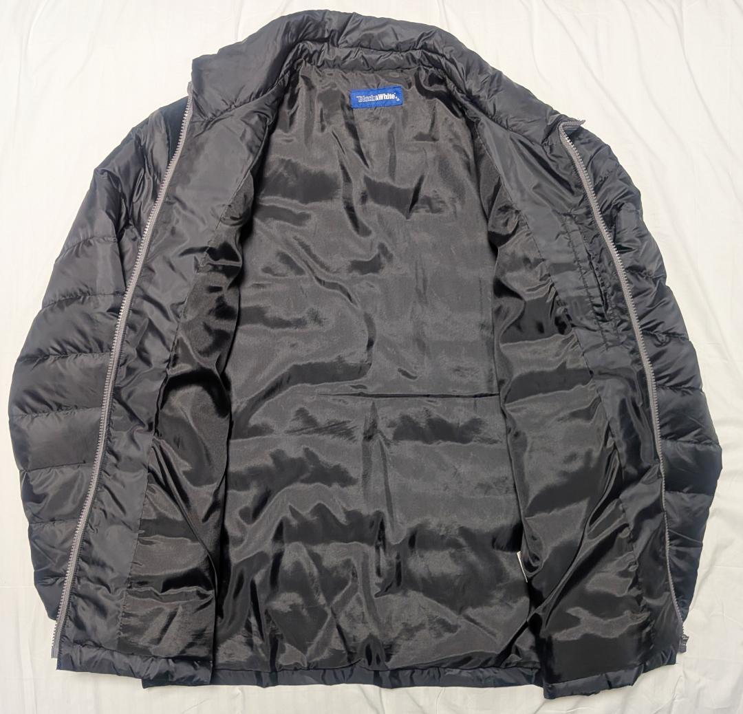 ブラック&ホワイト ゴルフウェア ダウンジャケット 黒 XL