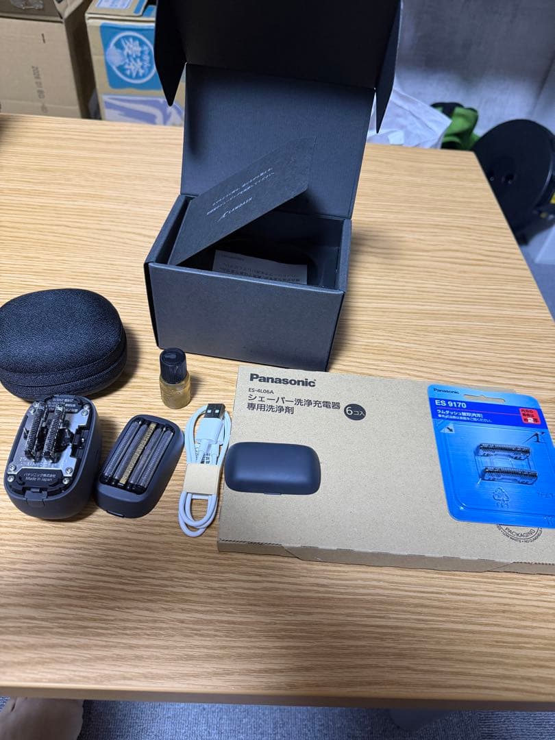 Panasonic メンズシェーバー ES-PV3A-K 替え刃　洗浄剤セット