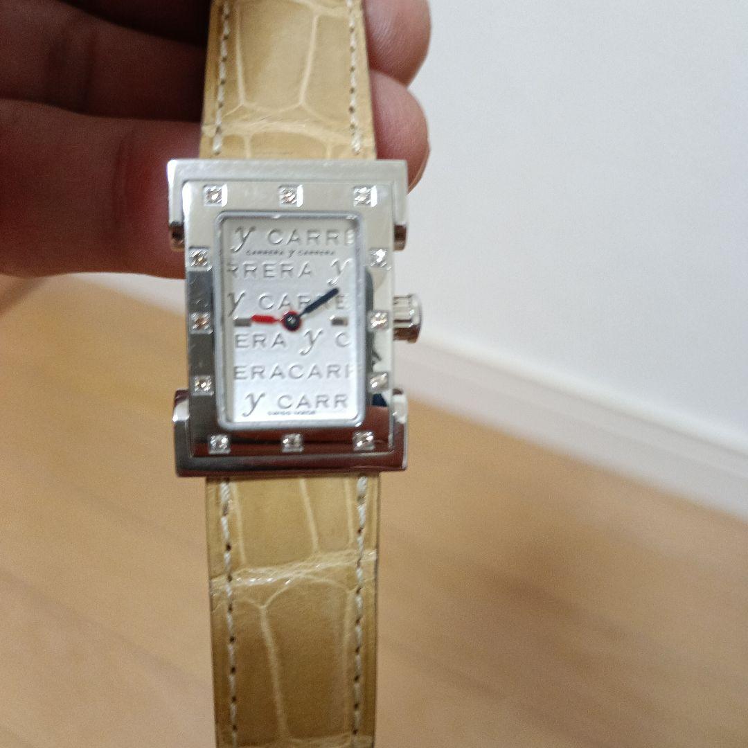 CARRERA Y CARRERA レディース　12Pダイヤ装飾腕時計