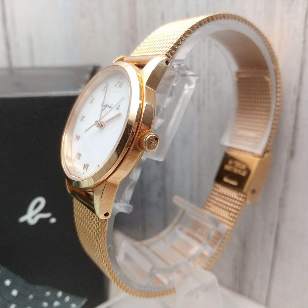 【美品 箱あり】 稼働品 アニエスベー ソーラー式 腕時計 レディース