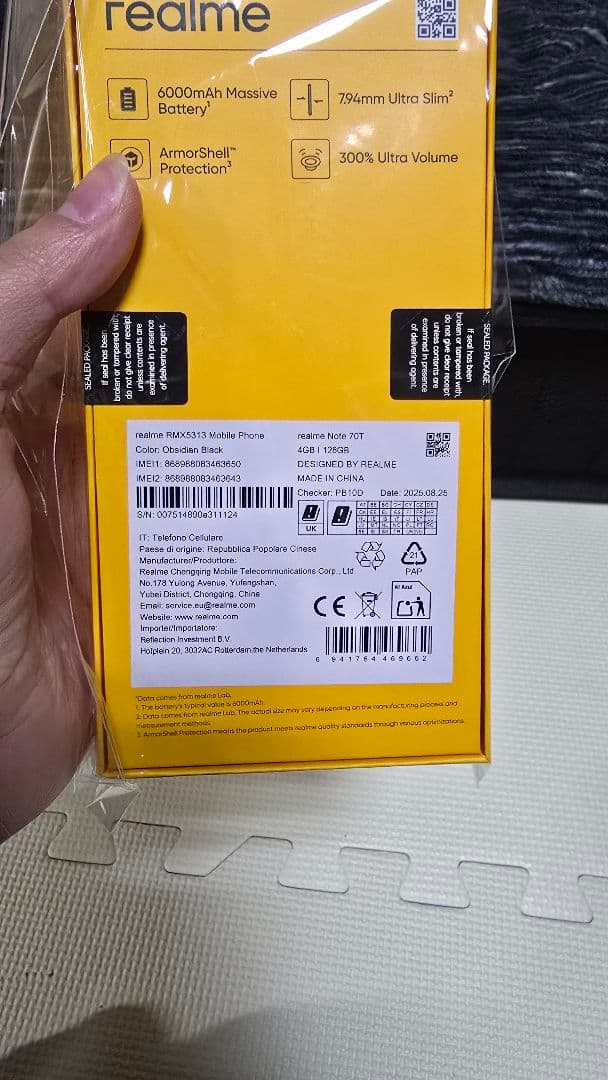 realme Note 70T 本体