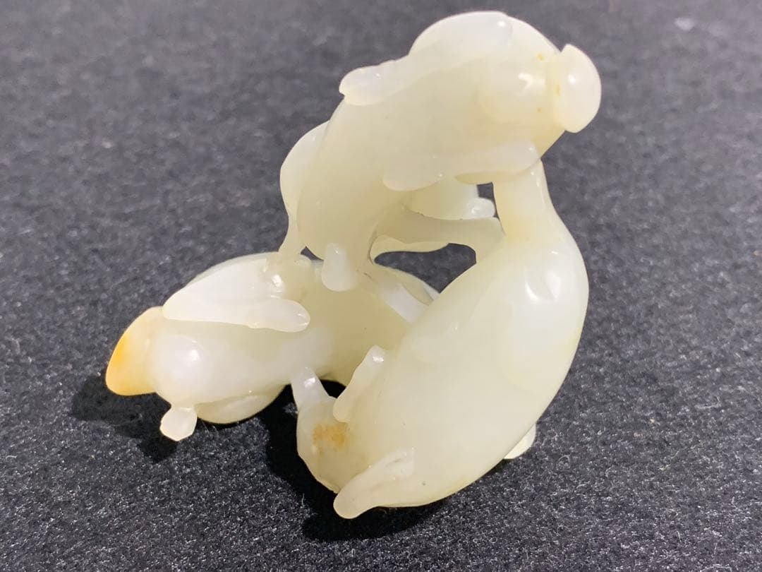 和田玉製・細密彫・置物・賞物・古董品・中国古玩・時代物・希少珍品・中国時代美術