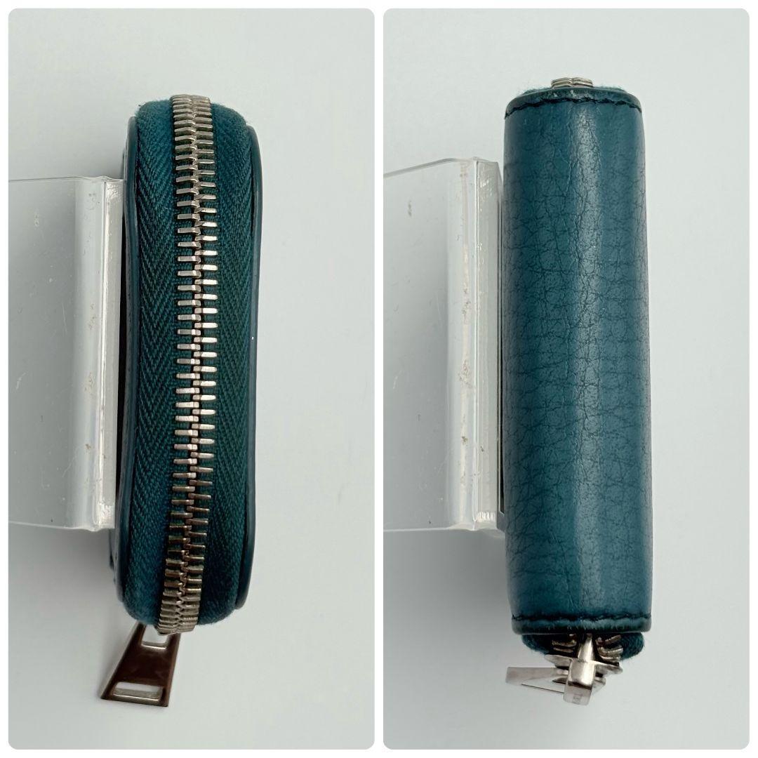 トムフォード レザー ラウンドファスナー ケース エメラルドグリーン