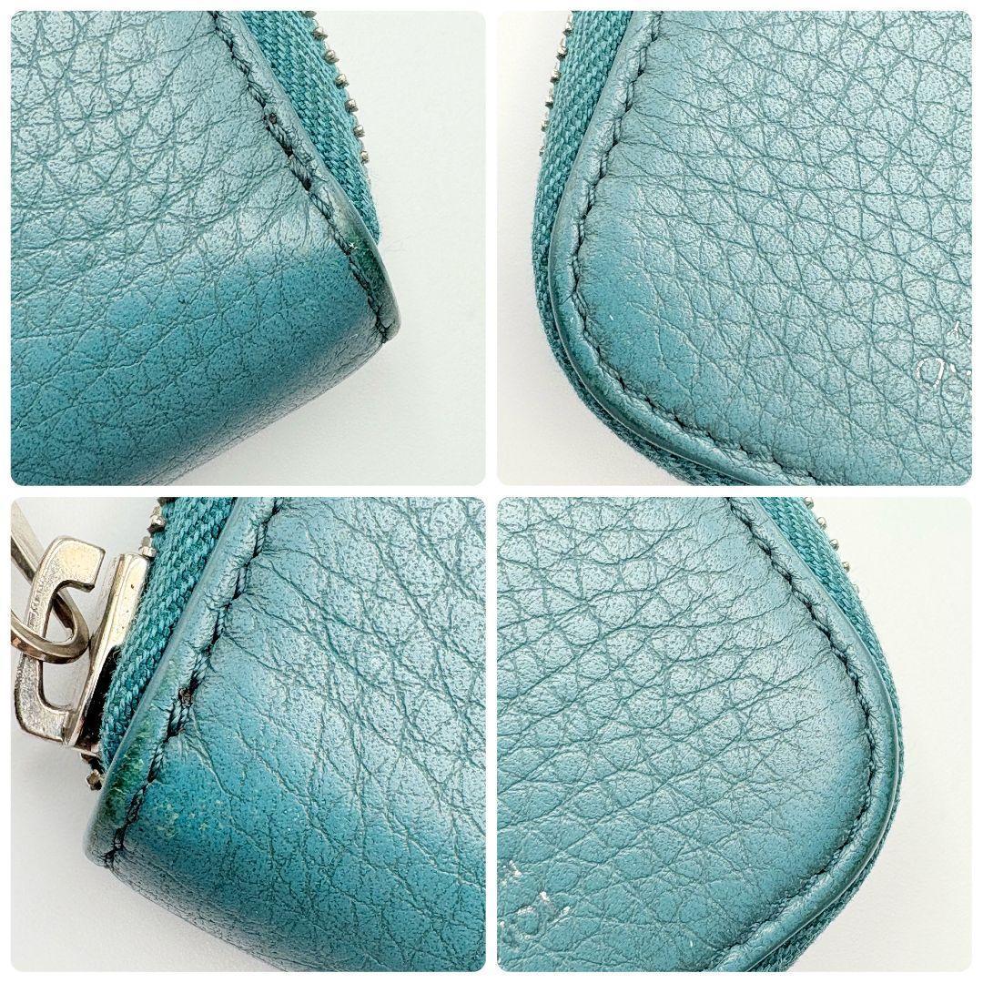 トムフォード レザー ラウンドファスナー ケース エメラルドグリーン