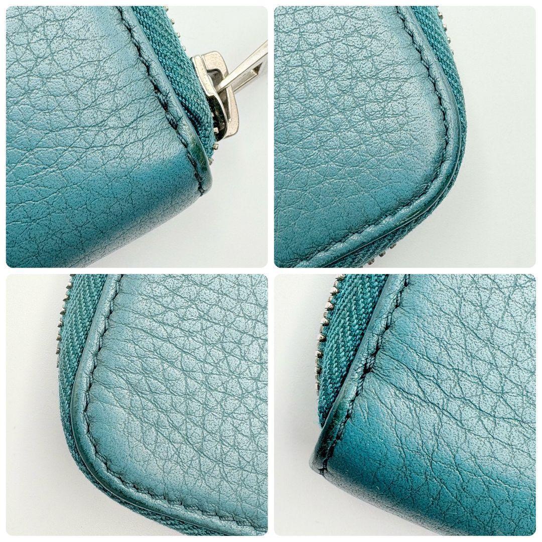 トムフォード レザー ラウンドファスナー ケース エメラルドグリーン