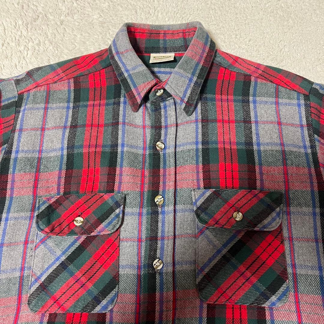 た*)様 90s USA製 FIVEBROTHER フランネルシャツ メンズ L