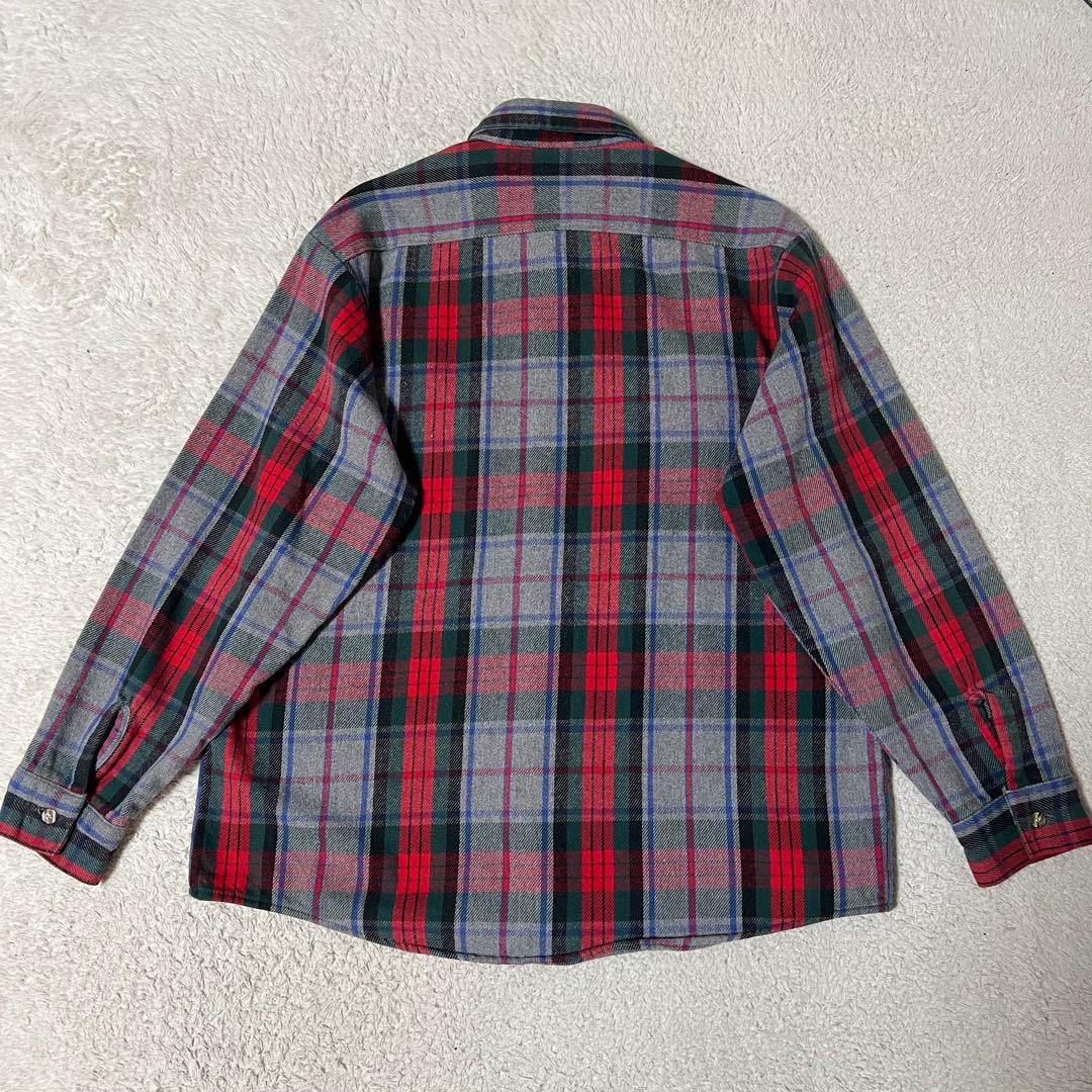 た*)様 90s USA製 FIVEBROTHER フランネルシャツ メンズ L