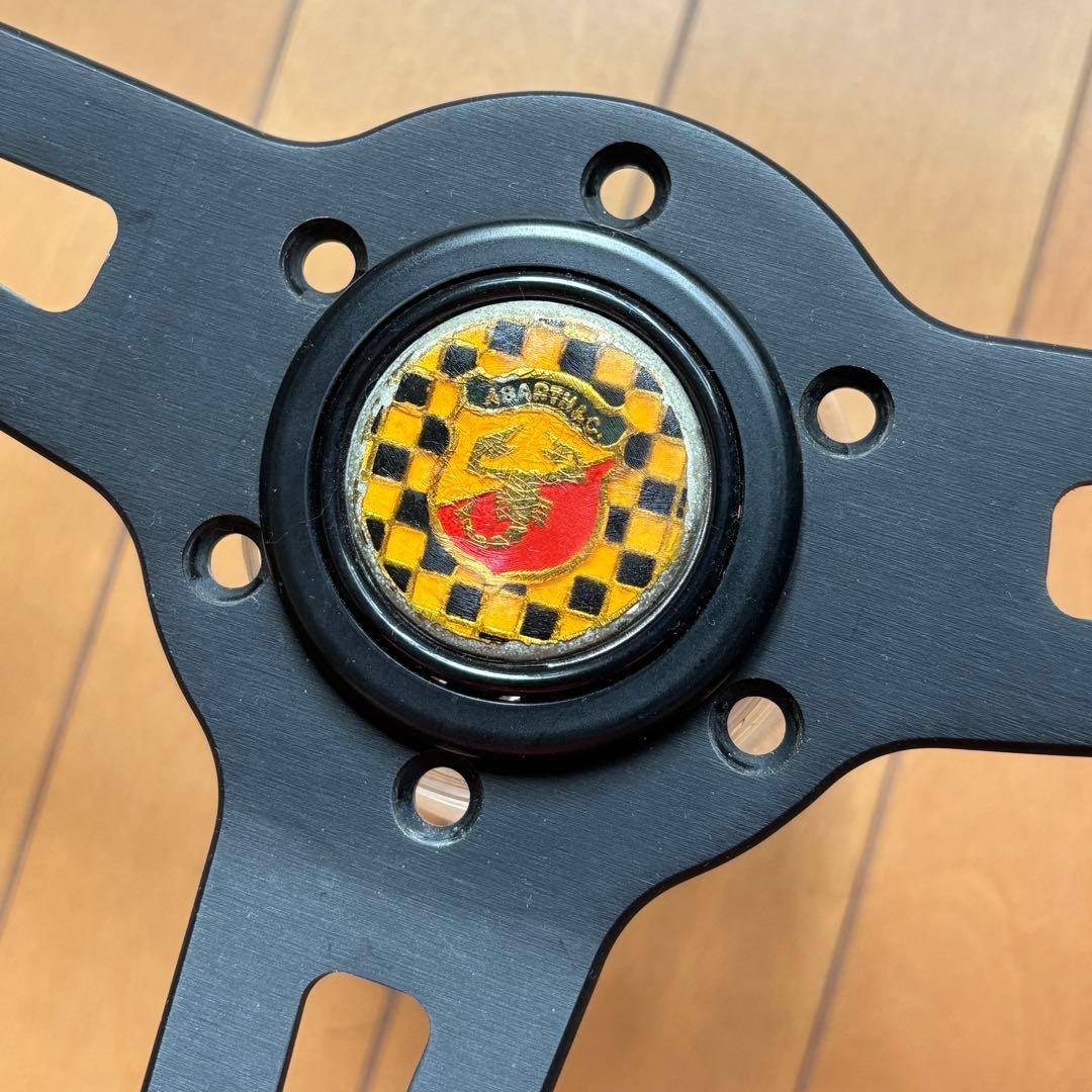 アバルト ステアリング 35mm 七宝ホーンボタン付 ABARTH イタリア製