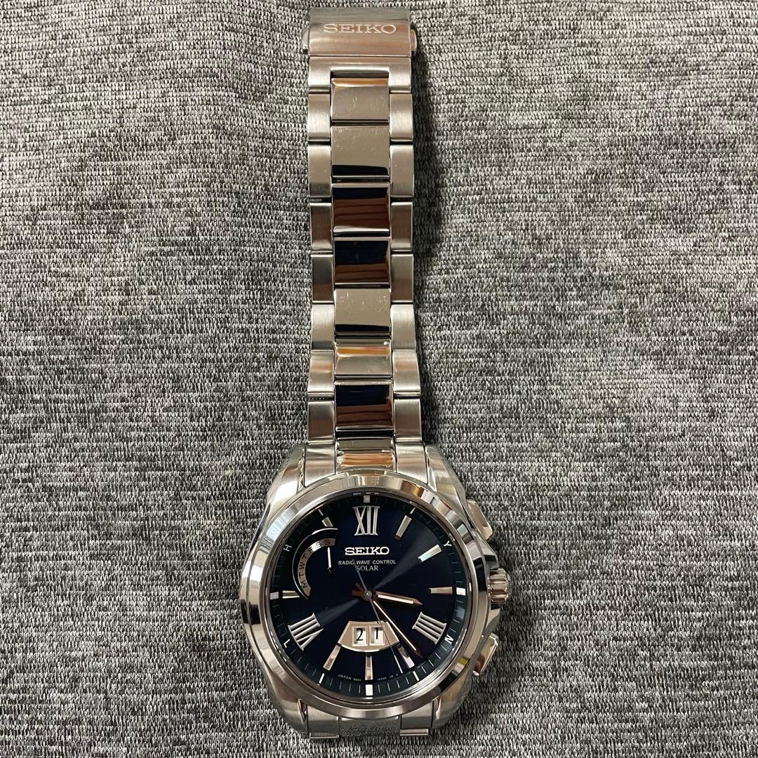 希少✨セイコーブライツ　ネイビーダイヤル　8B43-0AF0 SAGA083