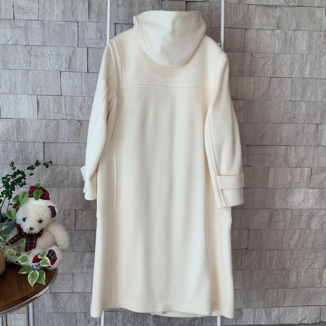 23区 ヘリンボーン ダッフルコート アイボリー　サイズ38