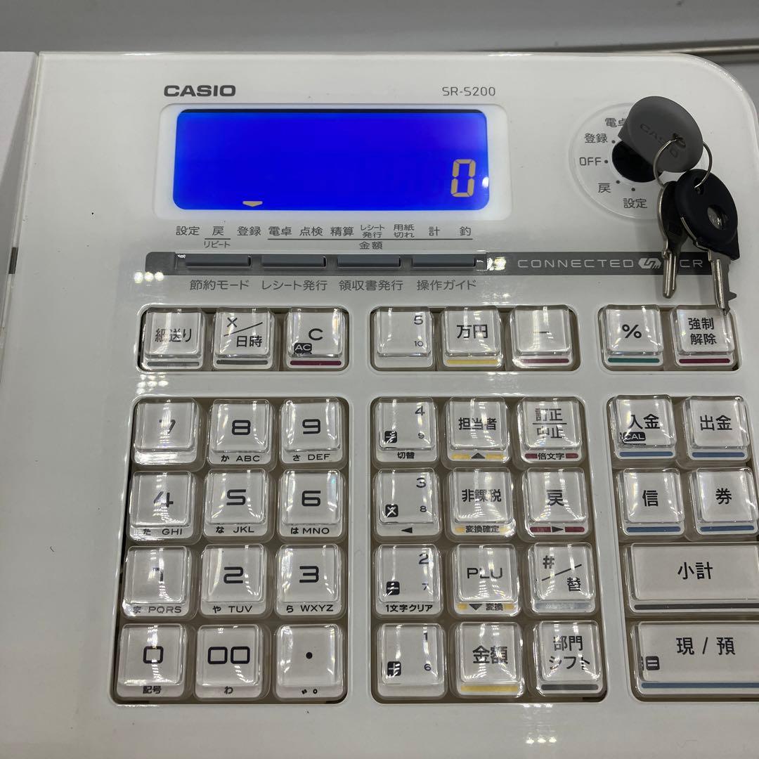 美品　カシオ SR-S200 レジスター Bluetooth対応モデル