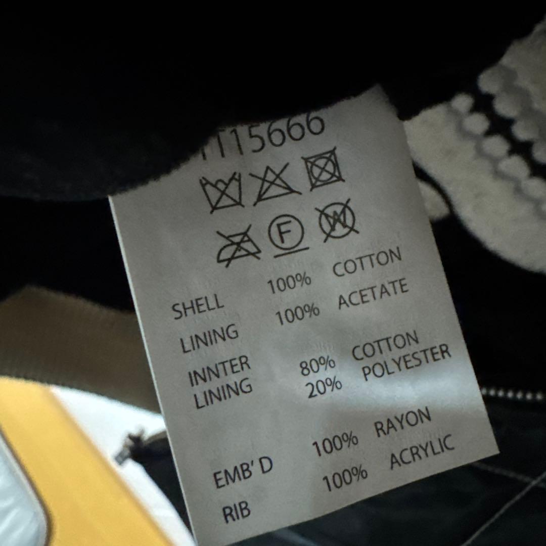 テーラー東洋50sスカル蛇刺繍 別珍　黒 スカジャン　レア　希少サイズ