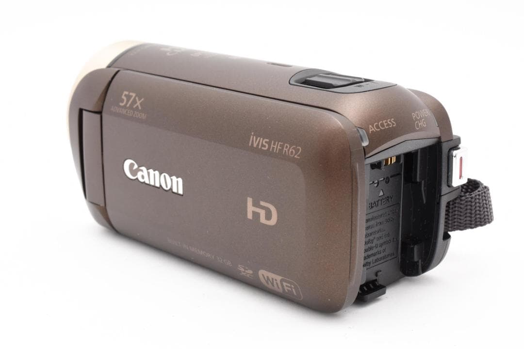 【極美品】Canon HDビデオカメラ　ivis HF R62 ブラウン
