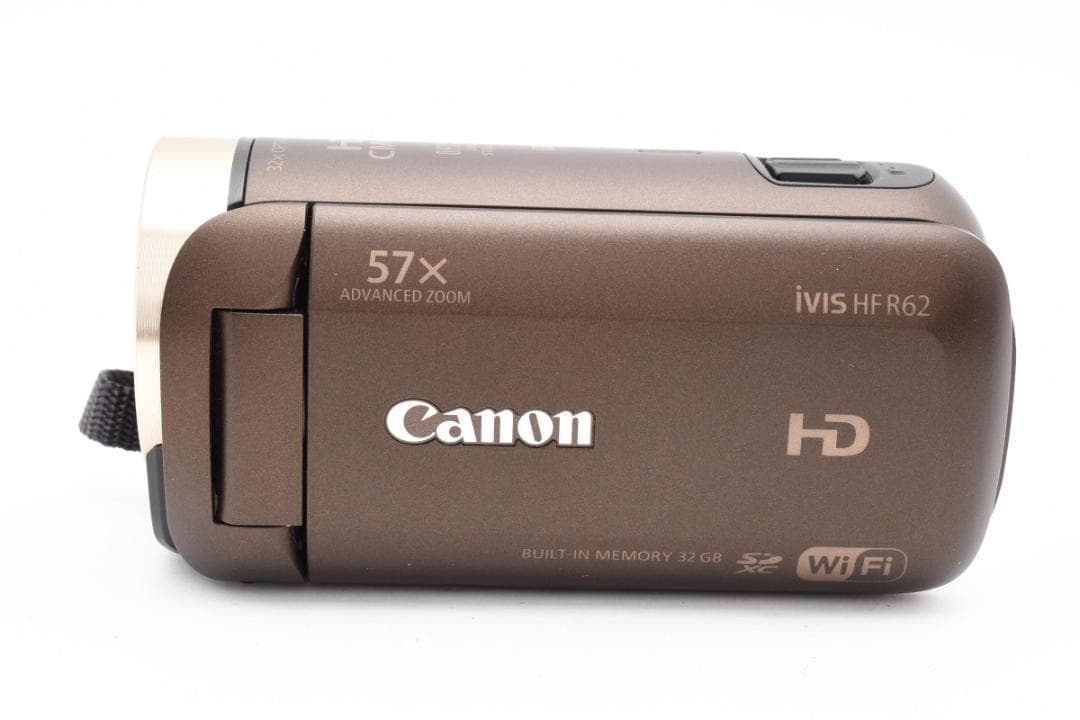 【極美品】Canon HDビデオカメラ　ivis HF R62 ブラウン