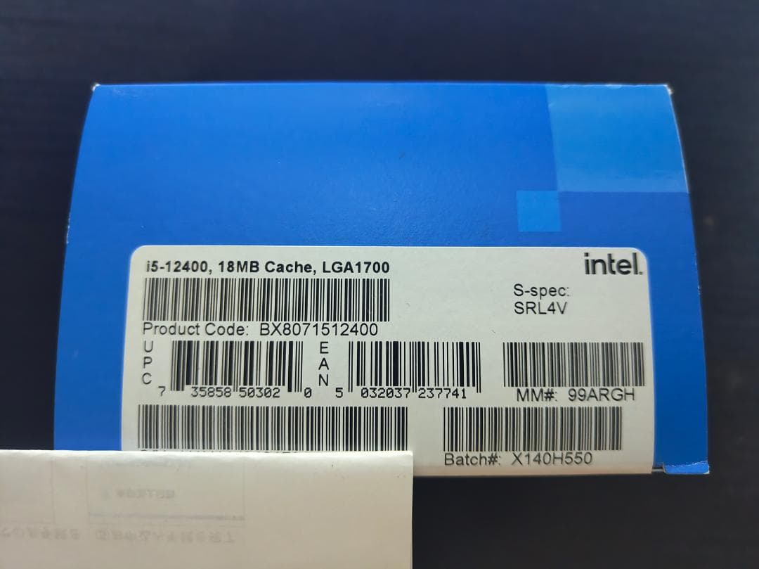 intel Core i 5 12400 LGA1700 CPU インテル