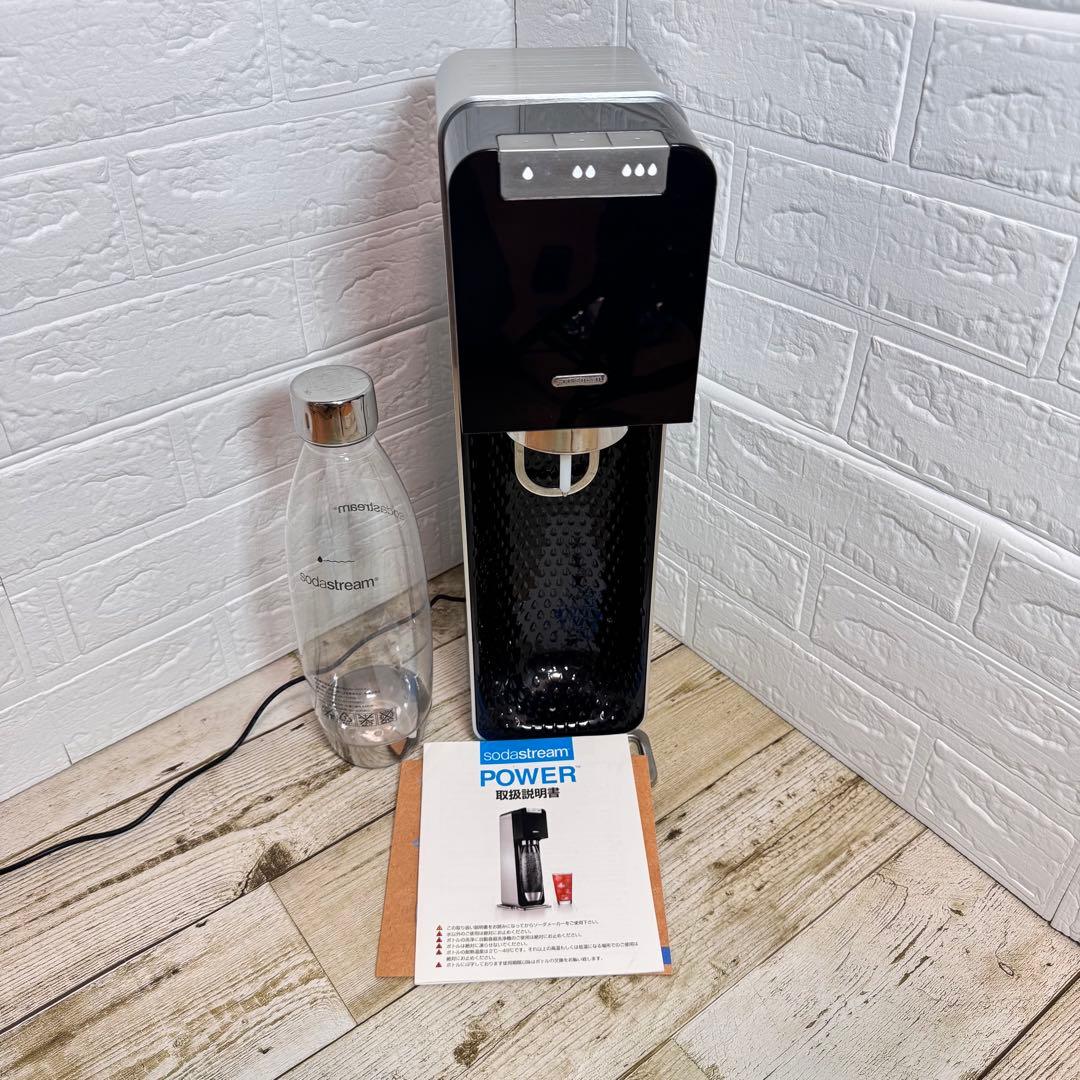 【良品】ソーダストリーム パワー PWR-001 ボトル1本、取説付き ブラック