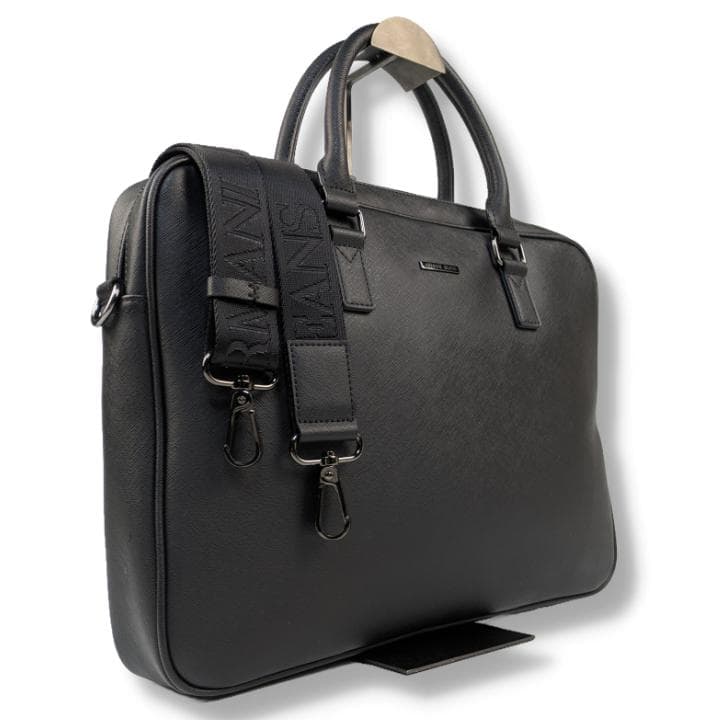 【未使用級】アルマーニ ジーンズ 2way ビジネスバッグ ブリーフケース A4