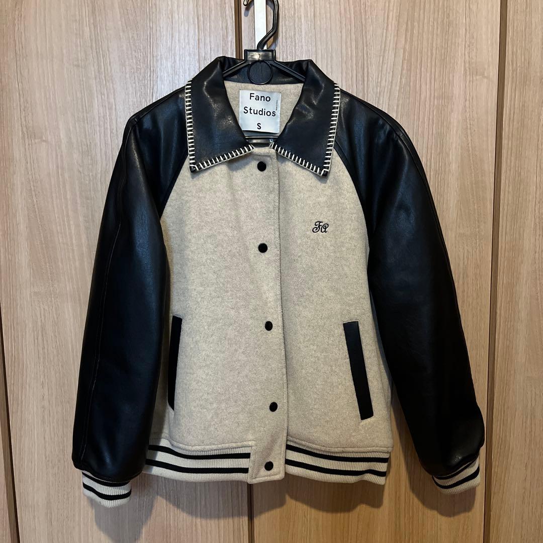 liy【美品】FanoStudios シェルステッチレザースタジャン