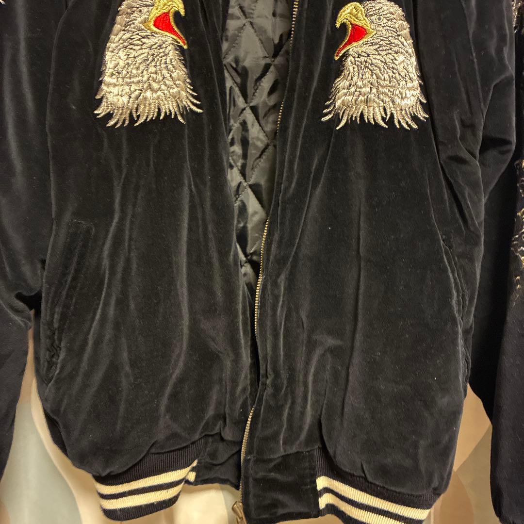 別珍 SLIDER スライダー 刺繍 ベロア スカジャン スーベニアジャケット