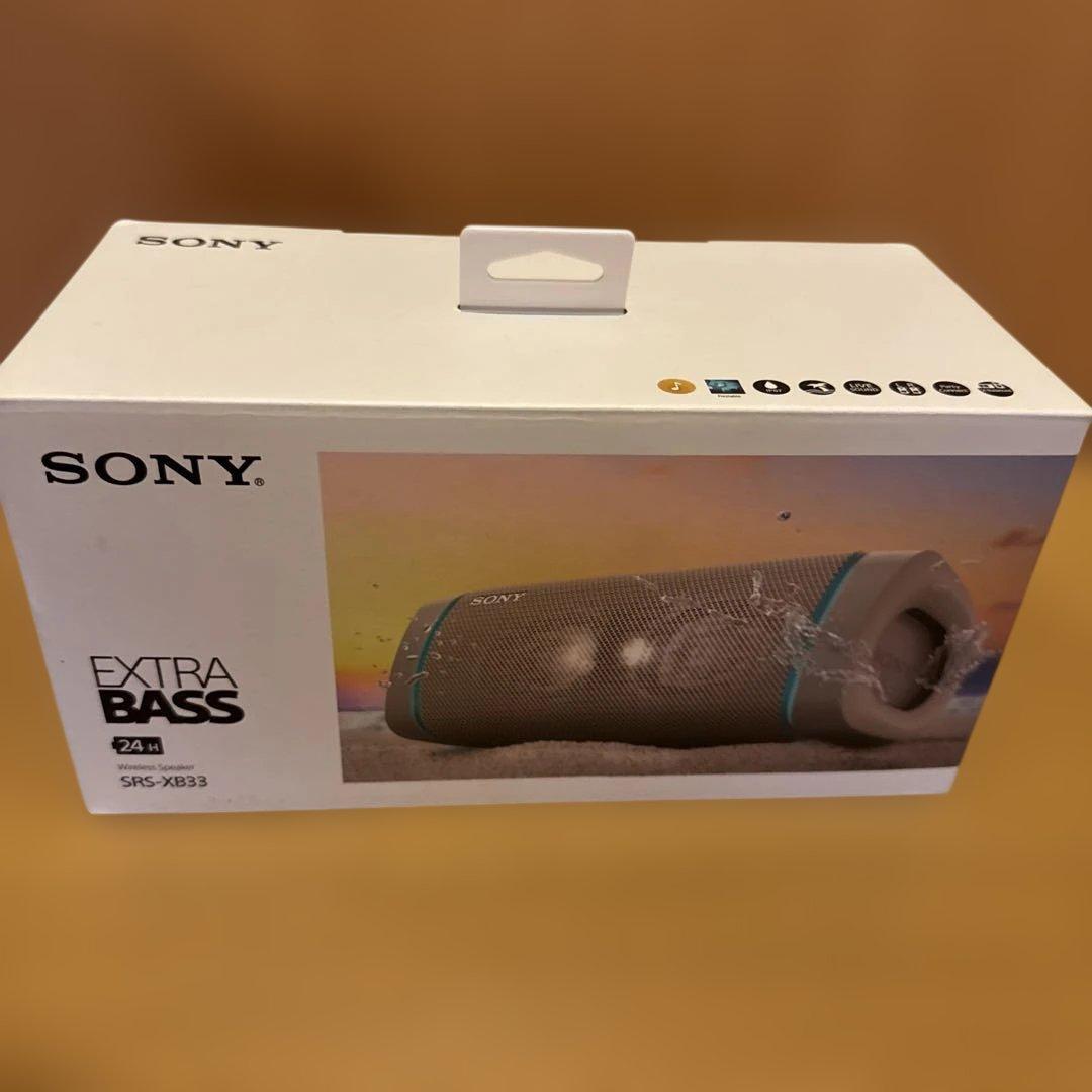 【未使用】SONY SRS-XB33 ワイヤレススピーカー ベージュ
