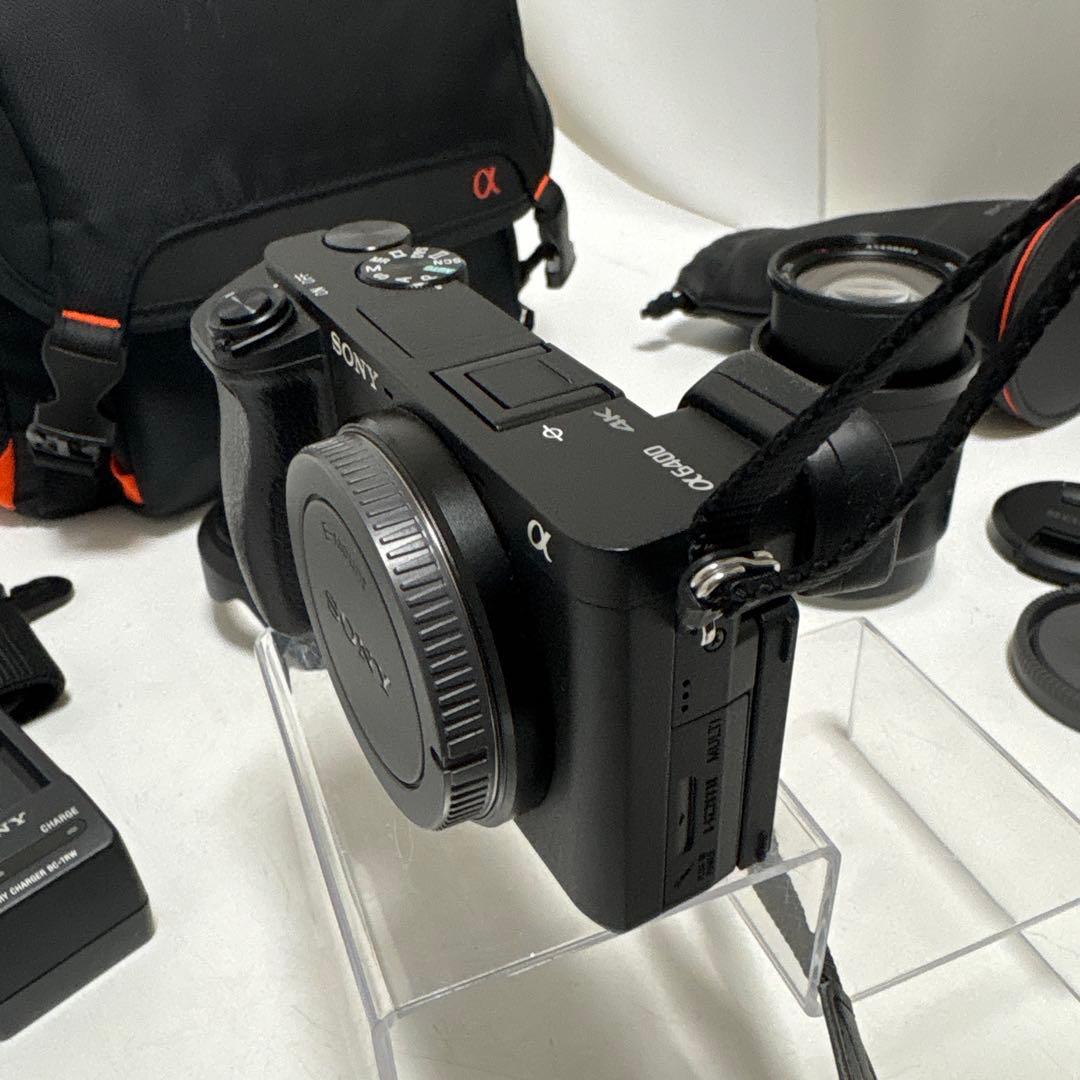 【美品】SONY a-6400(B) 本体＋ レンズ1点＋ケース＋備品
