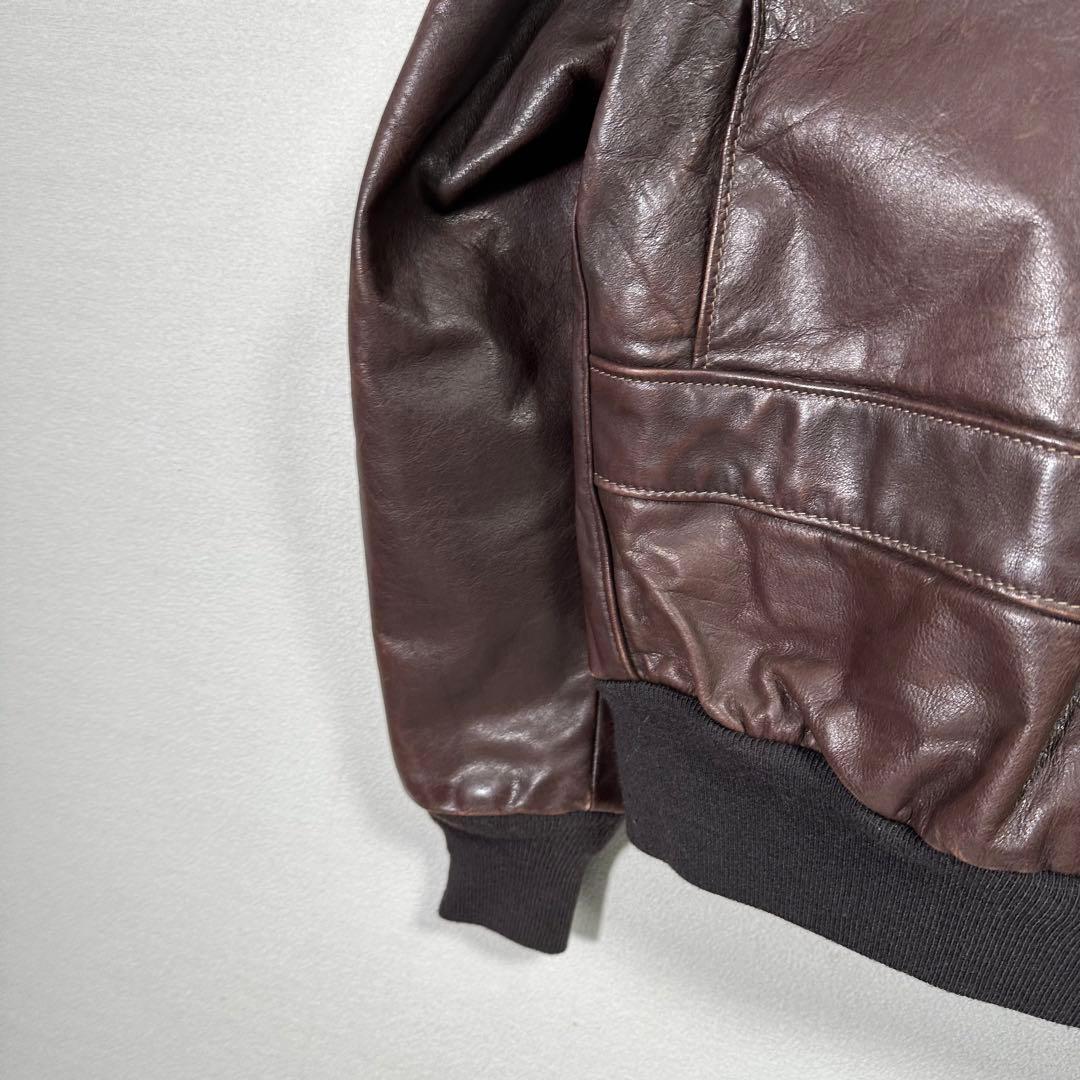 美品 SCHOTT レザーフライトジャケット A2 g-1 g1 アメカジ