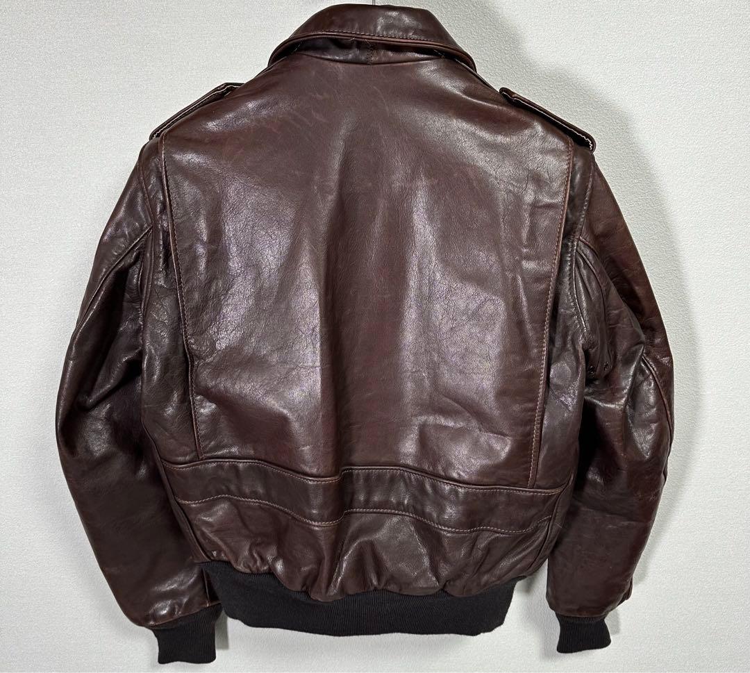 美品 SCHOTT レザーフライトジャケット A2 g-1 g1 アメカジ