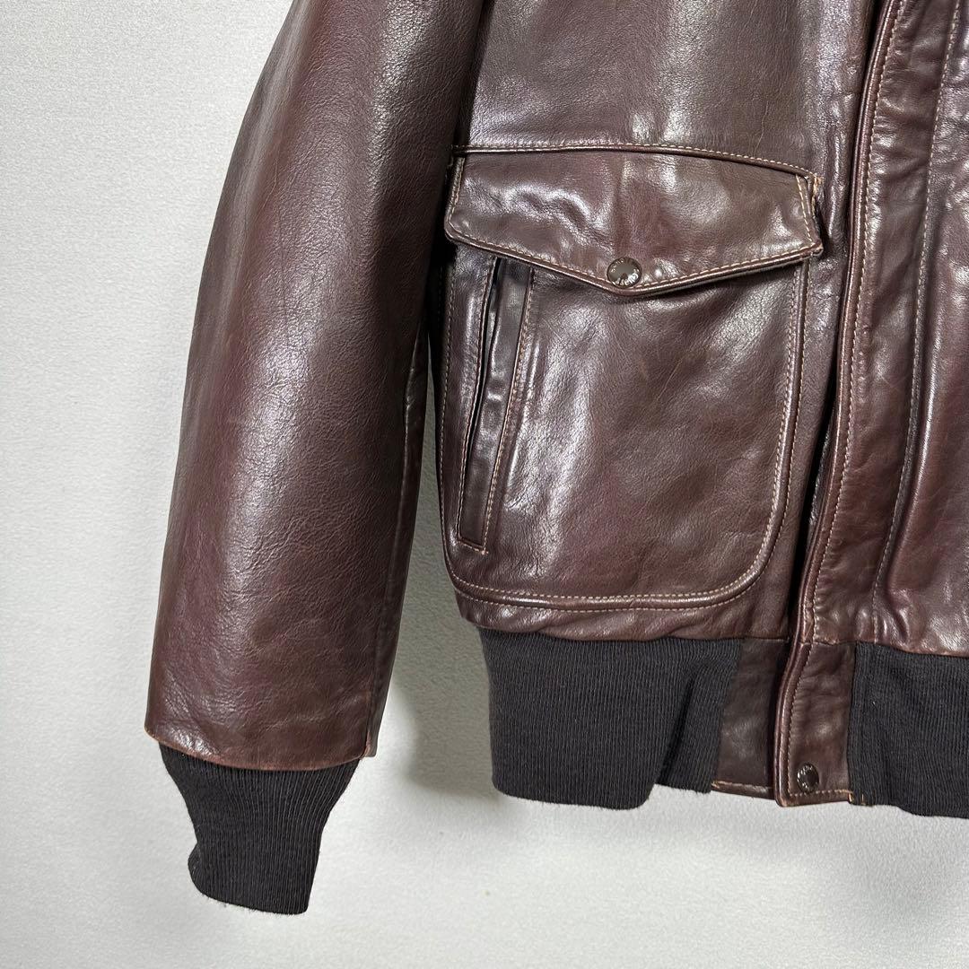 美品 SCHOTT レザーフライトジャケット A2 g-1 g1 アメカジ