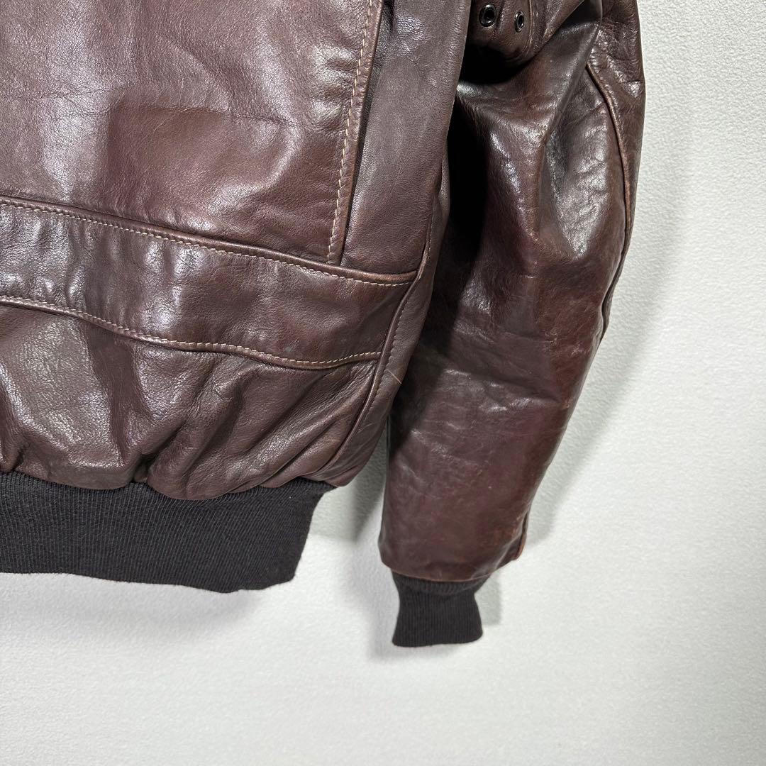 美品 SCHOTT レザーフライトジャケット A2 g-1 g1 アメカジ