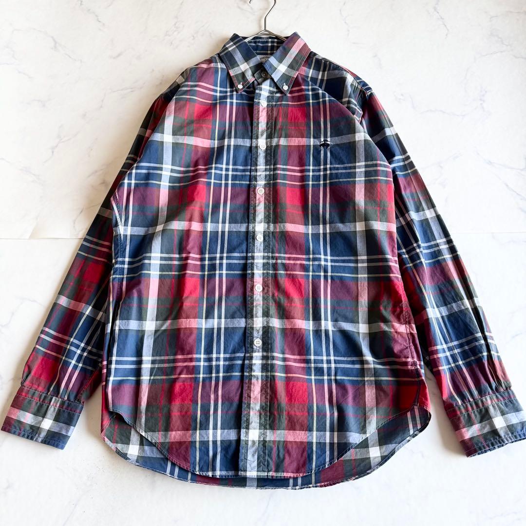 美品 USA製 復刻 近年モデル ブルックスブラザーズ マドラスチェックシャツ