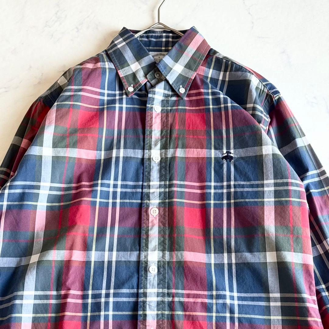 美品 USA製 復刻 近年モデル ブルックスブラザーズ マドラスチェックシャツ