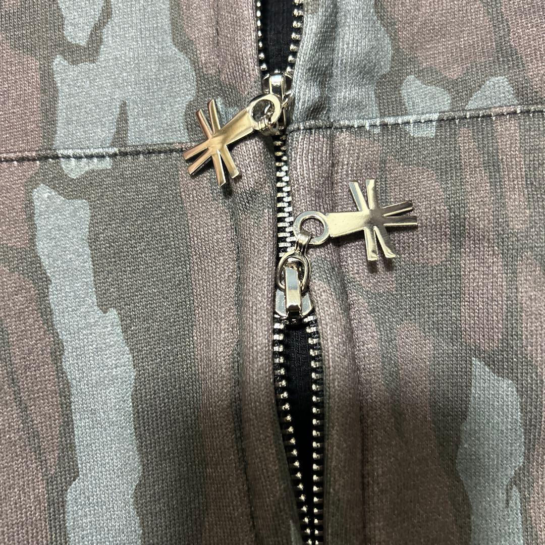 i.m.holic 迷彩ジップパーカー 短丈　y2k starteam fti