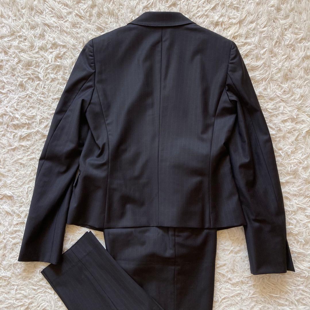 美品 ICB セットアップスーツ 11号 Lサイズ ダークネイビー ストライプ