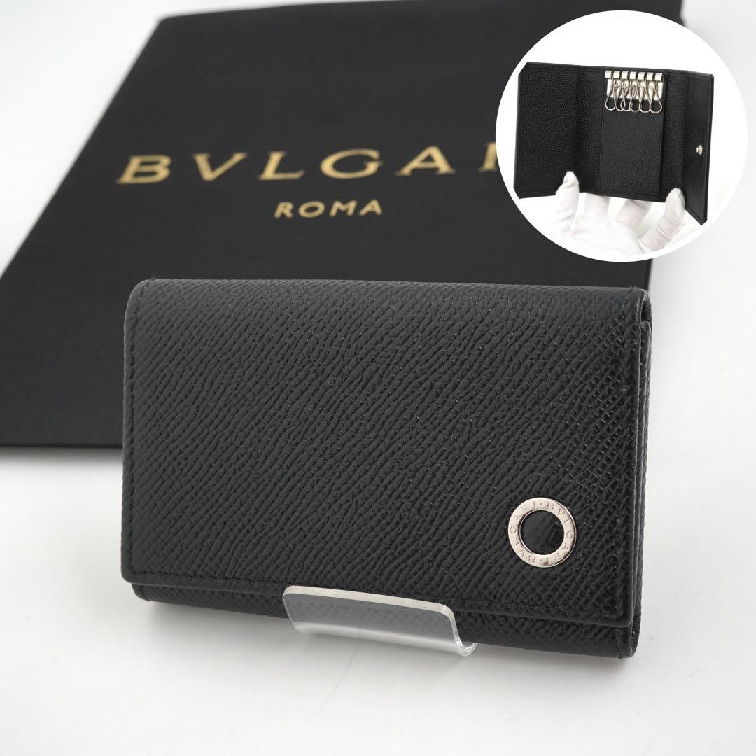 ✨新品未使用✨　BVLGARI キーケース　ロゴマニア　ビーゼロワン　6連　黒色
