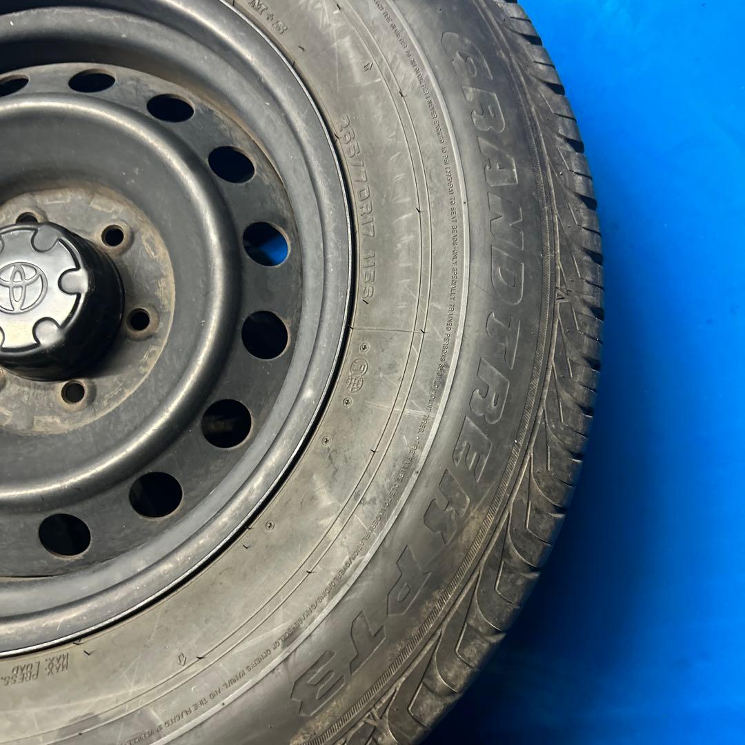 TOYOTAＦＪ純正ホイールとノーマルタイヤ４本セット送料込
