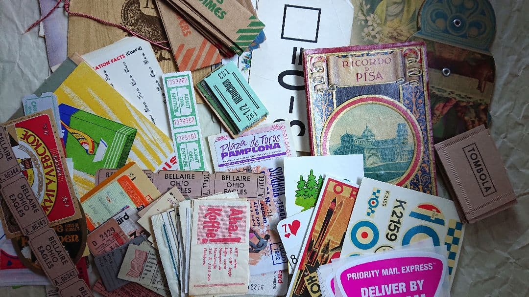 紙もの ジャンクジャーナル素材