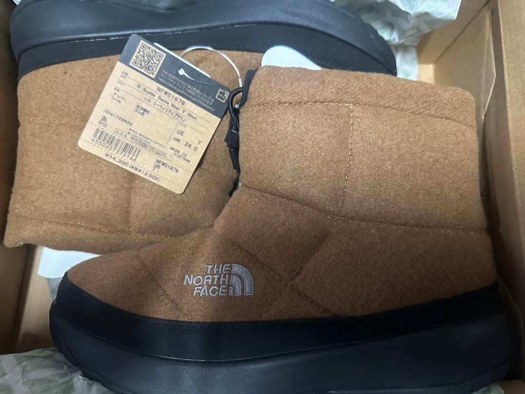 ノースフェイス　ヌプシ　ウールブーツ　24cm
