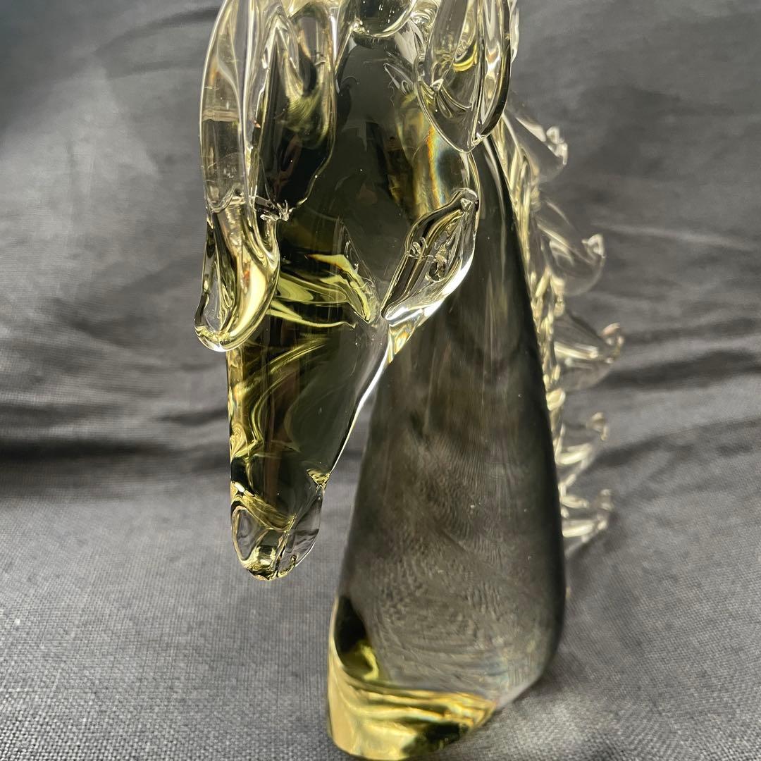 Murano Glass ムラーノガラス ベネチア 馬 胸像 置物 レア