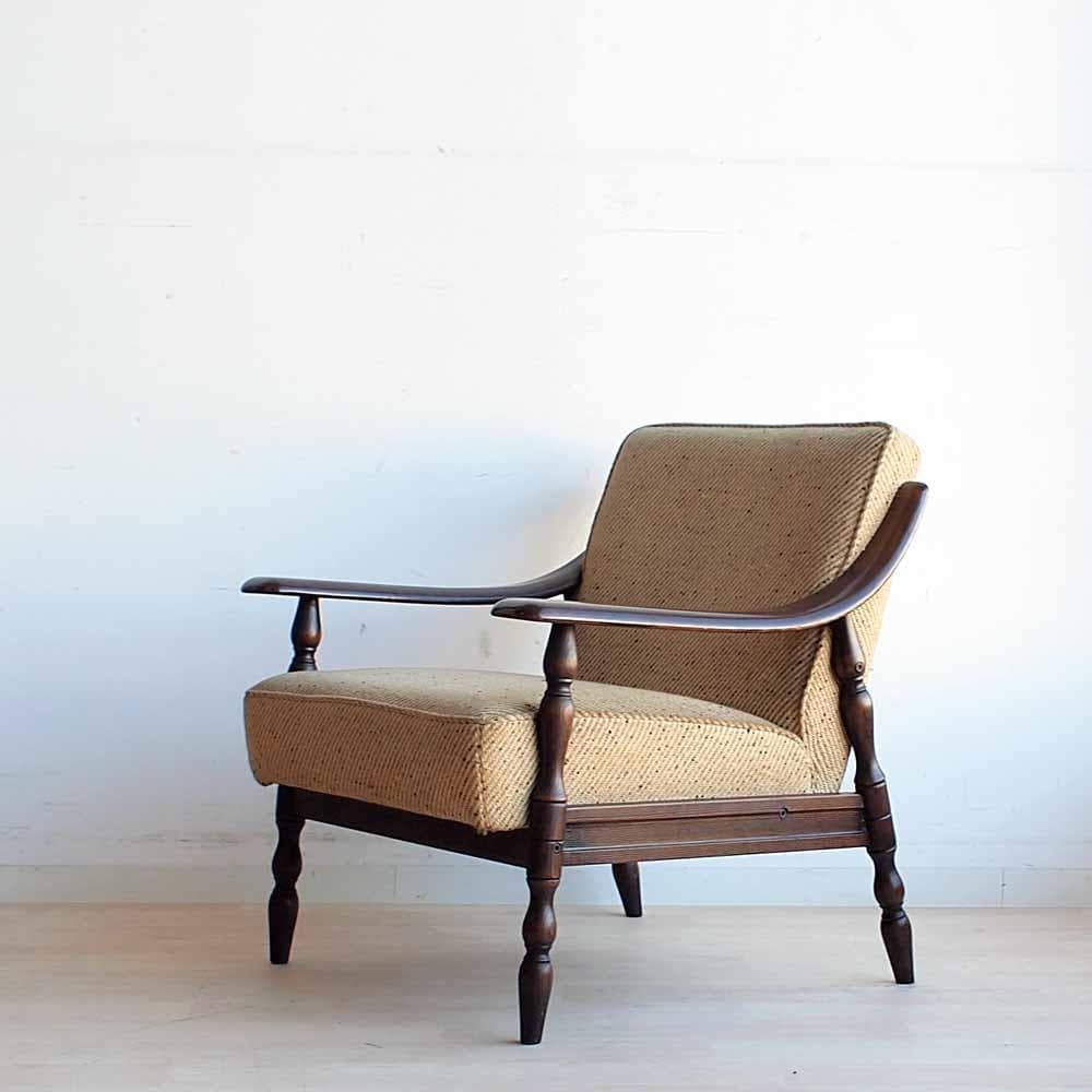 オールドカリモク シングルソファ A ビンテージ ZR24194