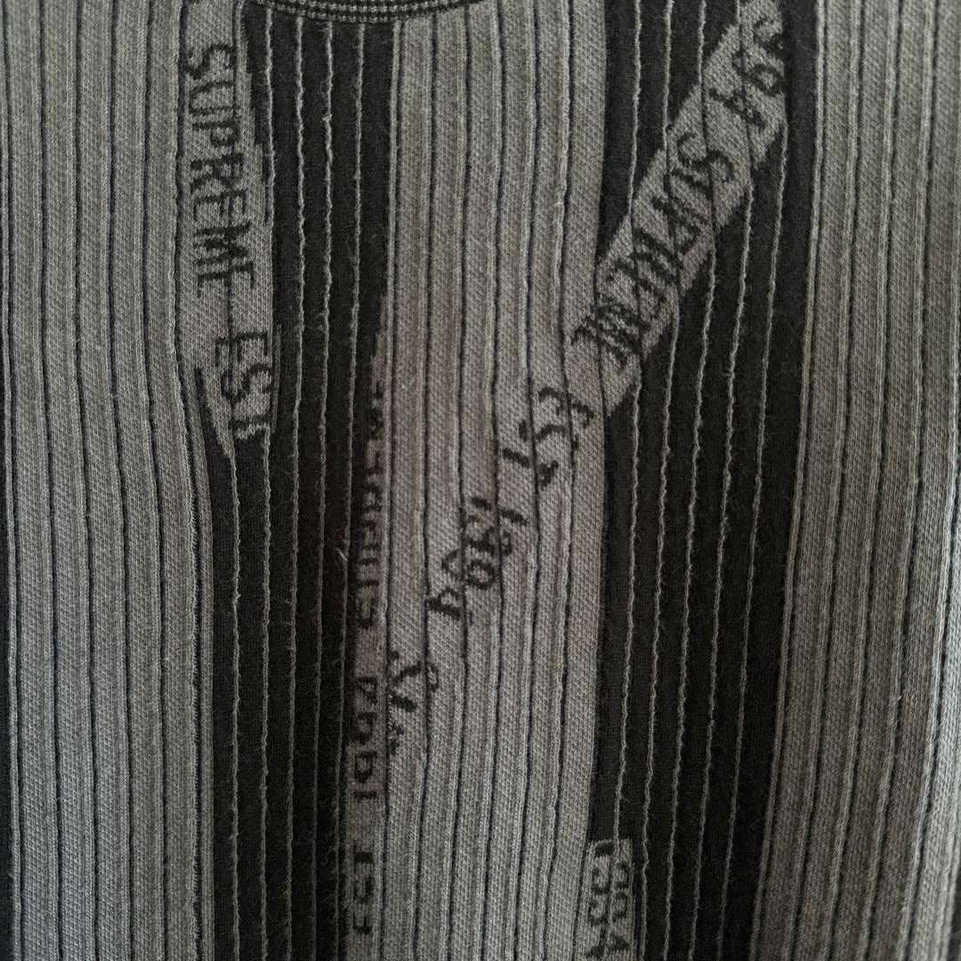 supreme Textured Stripe Crewneck セーター L